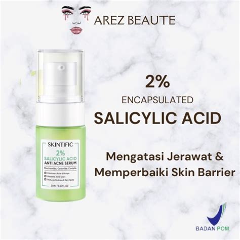 Jual Skintific Anti Acne Serum Acne Spot Treatment Facial Gel With