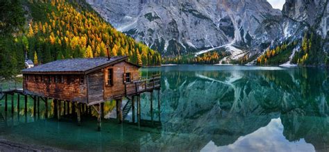 Wallpaper Trees Landscape Forest Fall Italy Lake