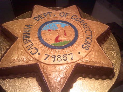 Correctional Officers Badge — Grooms Cakes Police Cakes Retirement