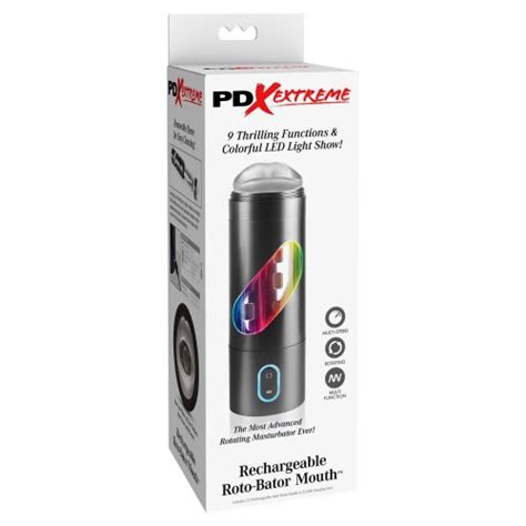 Pipedream Extreme Toyz Rechargeable Roto Bator Mouth Sex Toys At Adult Empire