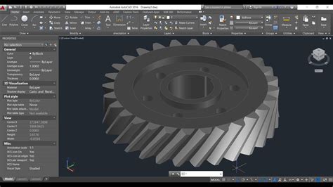 Making 3d Helical Gear In Autocad Youtube