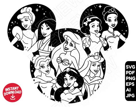 Disney Characters Svg
