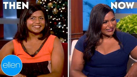 Then And Now Mindy Kaling S First And Last Appearances On The Ellen Show Youtube