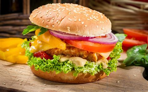 Download Food Burger Hd Wallpaper