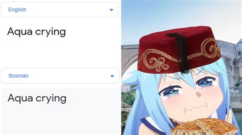 Aqua Crying In Different Languages Meme Youtube