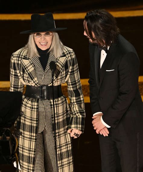 Diane Keaton At Oscars 2020 Star Presents On Stage At Academy Awards