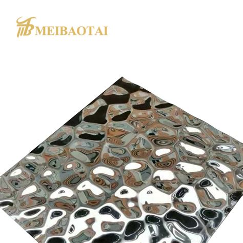 304 316l Water Wave Stamped Stainless Steel Sheet For Hotelrestaurant