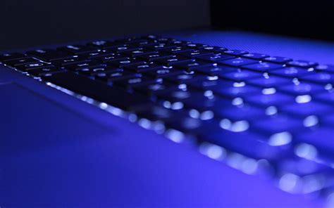 Wallpaper Depth Of Field Blue Technology Laptop Bokeh Keyboards