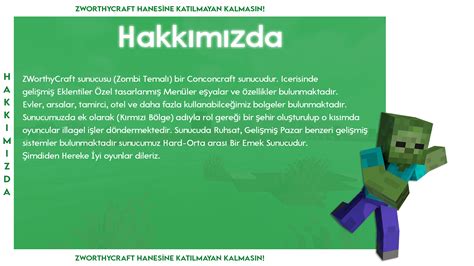 Zworthycraft Minecraft Türkiyenin İlk Zombi Temalı Conconcraft