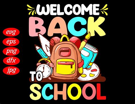 Welcome Back To School Svg School Supplies Svg Back To Etsy