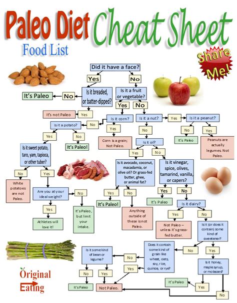 Paleo Diet Food List Pdf Printable
