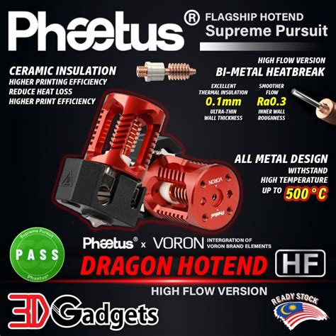 Phaetus Dragon Hotend Phaetus X Voron Hf Hotend High Flow