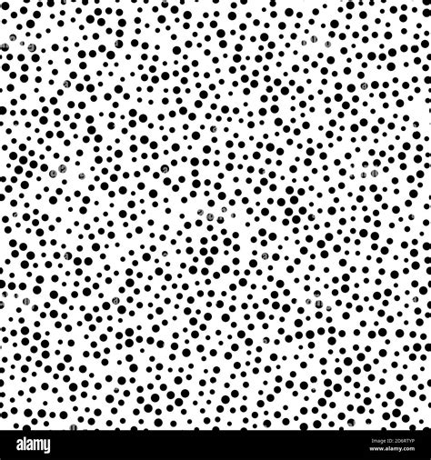 Random Scattered Dots Abstract Black And White Background Seamless