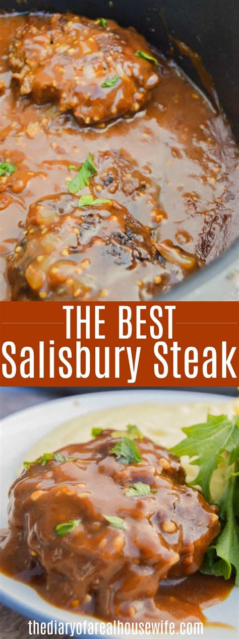 The sauce is great.i browned the steaks in a fry pan and then cooked them in the oven with the sauce poured over them for 30 it was hands down the best tasting sauce for salisbury steak and so simple to make. Easy Salisbury Steak - The Diary of a Real Housewife