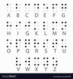 English braille alphabet letters Royalty Free Vector Image