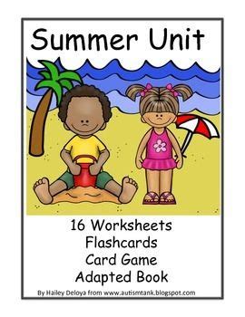 Summer Unit for Kids with Autism | Summer school activities, Summer vocabulary words, Summer ...