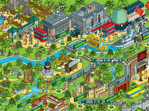 Movie animation park studios (maps). Theme Park Maps! | Mapping London