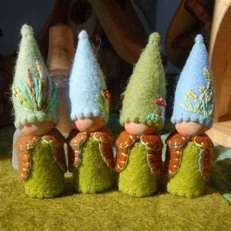 Spring Gnome Waldorf Inspired Boy Elf Natural Storytelling