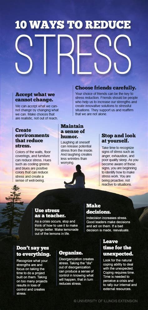 Stress 10 Ways To Ease Stress