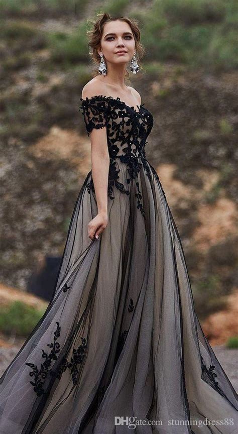Black Lace Wedding Dress Plus Size