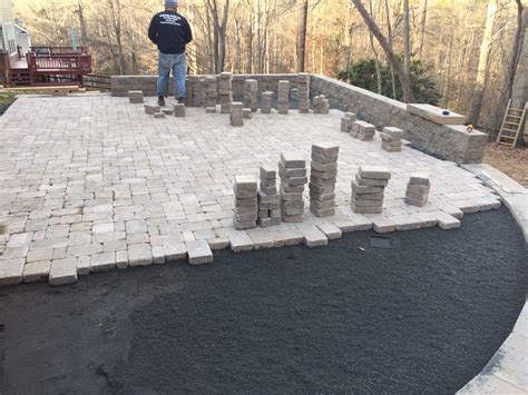 Paver Patio With Retainingseating Wall Mr Outdoor Living