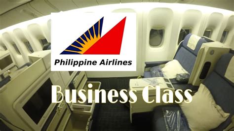 Philippine Airlines Flight Pr103 Business Class Boeing 777 300er Twin Jet Los Angeles To