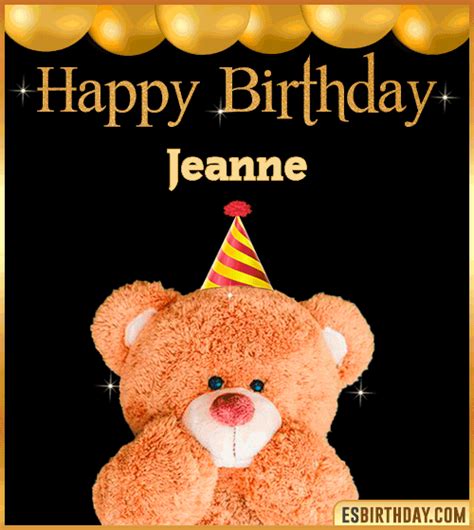 Happy Birthday Jeanne  🎂 Images Animated Wishes 28 S