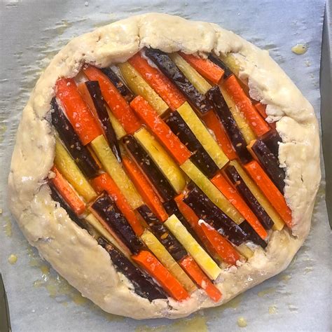 Roasted Vegetable Galette With Whipped Goat Cheese Mint And Honey