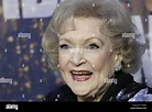 Betty White arrives on the red carpet at the SNL 40th Anniversary ...