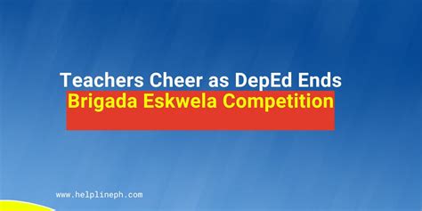 Teachers Cheer As Deped Ends Brigada Eskwela Competition Helpline Ph