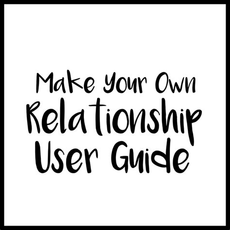 make your own relationship user guide meg john and justin a zine for you to download print