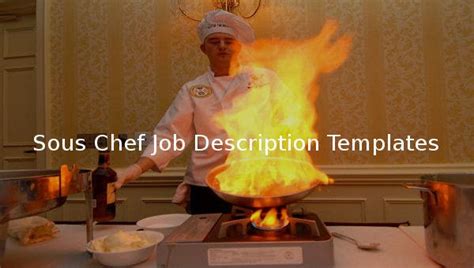 17 Sous Chef Job Description Templates Free Sample