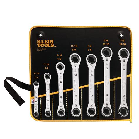 Klein Tools 7 Piece Ratcheting Box Wrench Set 68222 The Home Depot
