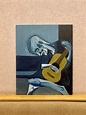 Pablo Picasso El viejo guitarrista lienzo de pared arte / | Etsy