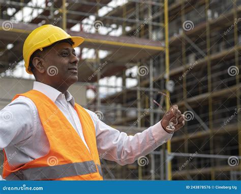 Indian Construction Worker Stock Photo Image Of Engineer 243878576