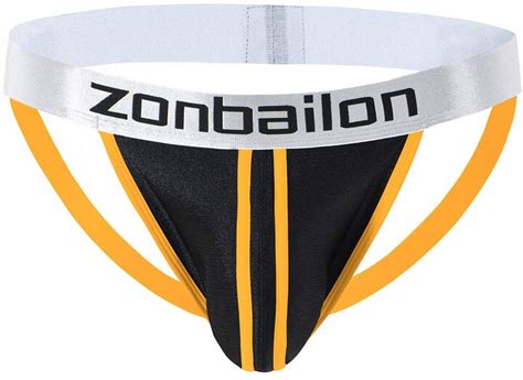Sumaba Zonbailon Mens T Back Thongs Sexy Low Rise G String Briefs Bulge Pouch Underwear Orange