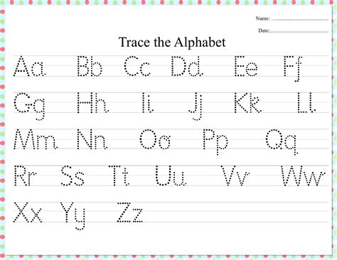Alphabet And Number Tracing Worksheets Worksheet24