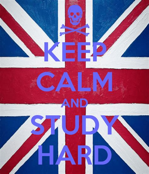 Keep Calm And Study Hard Poster Junnisa Keep Calm O Matic