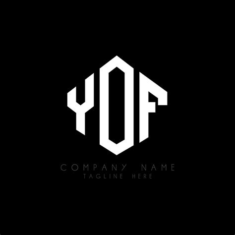 Diseño De Logotipo De Letra Yof Con Forma De Polígono Yof Diseño De