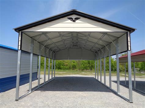 They are efficient and proud of their work. Vertical Roof RV Carport - 18' x 31' x 13' - Metal RV Carports - CarportUS