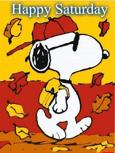 Autumn Snoopy Happy Saturday Pictures Photos And Images For Facebook