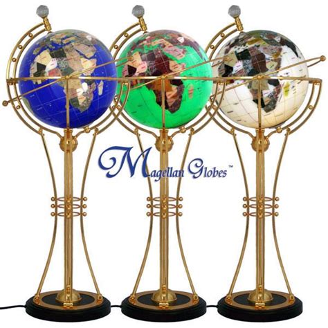 Illuminated Gemstone Globes With Floor Stand Free Shipping World Globes Floor Globe Globe