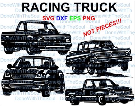 Racing Truck Drag Racing Dragster Truck Svg Car Vector Etsy