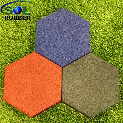 Sol Rubber Outdoor Safety Playground Garden Rubber Floor Tiles Mat Fine Granules Buy Rubber