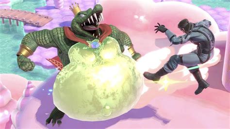 King K Rool Battles Snake In New Super Smash Bros Ultimate Gameplay