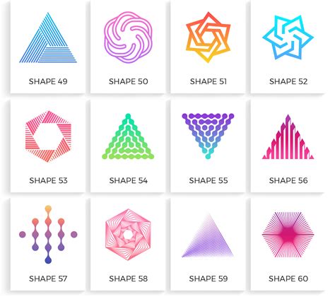 150 Unique Geometric Shapes On Behance