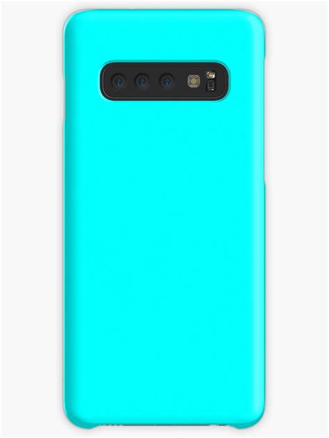 Cyan Simple Solid Designer Color All Over Color Samsung Galaxy Phone