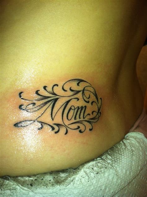 Script Font Mom Tattoo Simple Mom Tattoo Black And White In Memory