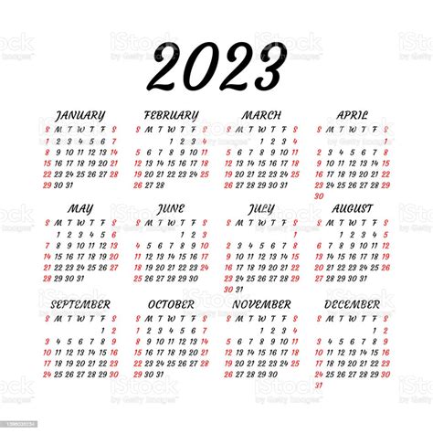 Vetores De Projeto De Calendário De Parede Ou Bolso 2023 Ano Modelo De