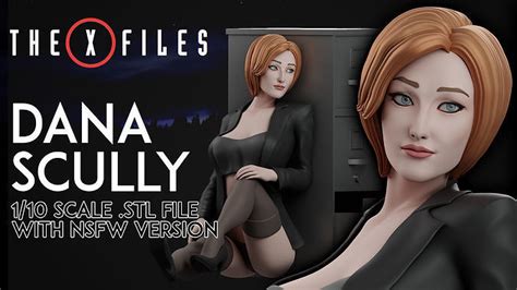Dana Scully X Files To Statue Stl File Nsfw D Print Model D
